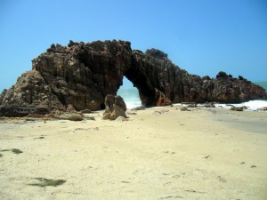 l'arco roccioso di Pedra Furada a Jericoacoara in Brasile