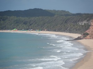 la spiaggia do Madeiro in Brasile vicino a praia do Pipa